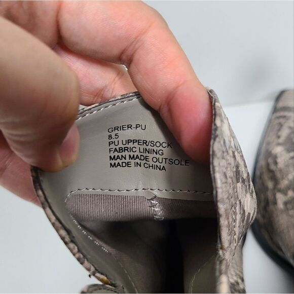 14th &‎ Union Snakeskin Pattern Pointed Toe Ankle Boots/ Block Heel Size 8.5 - Picture 8 of 10